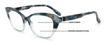 Women Cateye Progressive Clear Bifocal Reading Glasses - Zero Power On Top. Fixed Price $15.95.