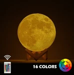 New Dropship 3D Print Moon Lamp Colorful Change Touch Usb Led Night Light Home. Fixed Price $11.05.