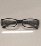 Foster Grant Women's Black Jeweled Rhinestone Reading Glasses Frames Only. Fixed Price $11.49.