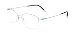 Silhouette 4551 Semirimless 7000 52 Eye Size Transparent Aqua. Fixed Price $156.00.