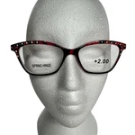 Rocco Originals Women +2.00 Reader Glasses Red Rhinestones New. Fixed Price $10.99.