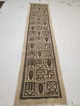 Antique Oriental Hand-knotted Wool Runner Designer Beige/brown 2'5" X 10'7". Fixed Price $448.00.