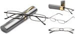 Slim Tube Readers Reading Glasses Aluminum Hard Case Gunmetal Compact. Fixed Price $12.49.