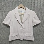 Danny & Nicole Women Light Pink Short Sleeve Blazer Jacket Size 8. Fixed Price $21.99.