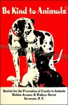 Be Kind To Animals 1935 Syracuse Ny Spca Vintage Poster Print Retro Style Art. Fixed Price $28.24.