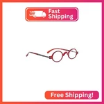 Blueless Vintage Round Reading Glasses Professor Readers Small Lenses (red, +1.2. Fixed Price $28.22.