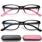 Eyeurl 2 Pack Reading Glasses Women Blue Blocking Readers TR90 Lightweight. Fixed Price $28.78.