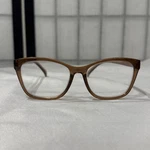 Jones New York Brown Tan Nude Translucent, Square Rounded Eyeglasses JNR112-JK. Fixed Price $30.00.
