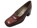 Georgio Pacini 7244 Women's Mid Heel Leather And Print Crocodile Pump. Fixed Price $139.00.