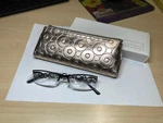 Trendies Black Reader Glasses +2.25 With Rose Gold Soft Zip-up Case (00). Fixed Price $5.99.