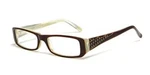 Calabria Vivid Boutique 4015 Crystal Designer Eyeglasses Frame Brown Demo Lens. Fixed Price $70.53.
