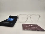 Feisedy Blue Blocking Glasses Clear Square Computer Lightweight, Oversized. Fixed Price $11.89.