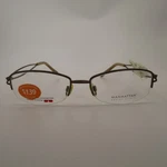 Manhattan Design Studio S3244 Eyeglass Frames Brown Semi-rimless 52-17-135. Fixed Price $30.56.