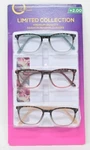 Design Optics By Foster Grant Plastic Round Reading Glasses +2.00 3-PACK. Fixed Price $14.95.