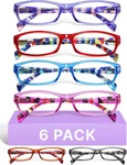 Gaoye Reading Glasses For Women, 6 Pack Fashion Readers Spring Hinge. Fixed Price $22.40.