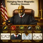 Magnetic Reading Glasses Neck Hanging Front Connect Readers Unisex Adjustable. Fixed Price $18.79.
