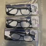 "3 Pair" Foster Grant TI200 Blk Tech + 3.25 Reading Readers Glasses. Fixed Price $24.95.