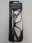 Foster Grant Reading Glasses +2.00 Thomson 53 15-140 Brown With Soft Case. Fixed Price $10.88.