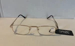 SA106 Gold Metal Framed +2.75 Reading Glasses Hinge Stem With Clip. Fixed Price $9.99.