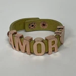 Bcbgeneration Lime Green Rose Gold Amor Women's Fashion Cuff Bracelet. Fixed Price $9.99.