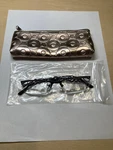 Trendies Purple Reader Glasses +2.25 With Rose Gold Soft Zip-up Case (00). Fixed Price $5.99.