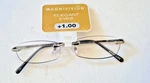 Magnivision Elegant Eyes Kristin Sil Rimless Reading Glasses +1.00 Nwt. Fixed Price $19.99.