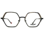 Boz By J.f. Rey Eyeglasses Frames Madysson 0505 Brown Gold Hexagon 51-17-140. Fixed Price $269.99.