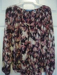 Ladies Large, Blouse Top, Long Sleeve, Round Into V-neckline, Simply Vera. Fixed Price $15.25.
