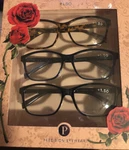 New Box 3 Pair Pack Precision Eyewear Premium Reading Glasses +1.50 Readers. Fixed Price $8.50.