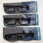 "3 Pair" Foster Grant Magnivision Reading Glasses Readers Brandon 2.00 Blk. Fixed Price $27.95.