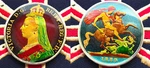 1889 Solid Silver Antique Queen Victoria Crown Coin Hand Enamelled Very Fine Old. Fixed Price $537.31.