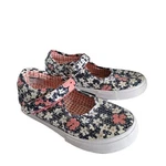 Morgan & Milo Girl's Pink Black White Mary Jane Floral Canvas Sneakers Size 2. Fixed Price $19.82.