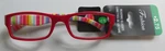 Reading Glasses 2.75 Fashion Print Designer Plastic Frame Red Striped. Fixed Price $9.99.