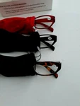 Reading Glasses + 4.00 ( Variety 3 Pack ) Black, Red, Tortoise Truvision F502. Fixed Price $14.95.