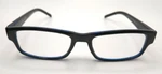 Foster Grant Sloan Black Blue Reading Glasses +1.75 W/ Case New. Fixed Price $15.00.