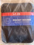 Dr. Dean Edell, Pocket Reader Glasses, Foldable, +1.25, New Sealed $19.99. Fixed Price $9.00.
