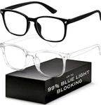 Unisex Blue-light Blocking Uv Glasses Anti-eyestrain Fashionable Accessory. Fixed Price $16.99.