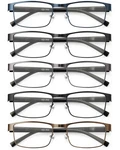 Jolisu 5PCS Reading Glasses Men - Blue Light Blocking Computer Metal Thin Fra.... Fixed Price $33.19.