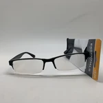 E274 Foster Grant Essentials Readers Percy Blk + 2.00 Reading Glasses. Fixed Price $9.95.
