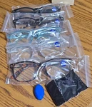 Ccvoo Pack Men's Eyeglasses Multicolor Frames Clear Lenses +5.0 Strength. Fixed Price $13.00.