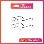 Dbeftli Half Frame Reading Glasses - Moon Readers With Spring Hinge For Wom. Fixed Price $16.94.