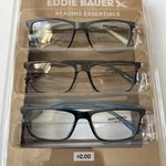 New Eddie Bauer Designer Reading Glasses 3 Pack Readers +2.00 Black/brown/black. Fixed Price $29.99.