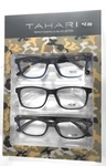 Tahari Premium 3-PACK Reading Glasses Multi Color +2.00 (blue/black/green). Fixed Price $19.99.