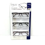 Design Optics Full Frame Ladies Fashion Reading Glassess +2.5 3PK. Fixed Price $13.49.