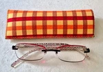 Foster Grant Dani Purple Rimless Women Reading Glasses + 2.50 With Case. Fixed Price $17.99.