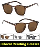 Inner Bifocal Reading Sunglasses Reader Retro Square UV400 +1.00 +4.00. Fixed Price $23.99.