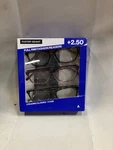 Foster Grant Full Rim Fashion Glasses +2.50 - Pack Of 3, 1408234. Fixed Price $14.95.