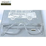 NWT$39.99 Miasto Half Frame 1/2 Reading Glasses Crystal CLEAR+1.50 Spring Hinge. Fixed Price $21.99.
