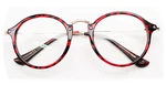Vintage Inspired Metal Bridge And Temple Clear Lens Round Oval Eye Glasses. Fixed Price $9.95.