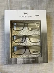 Halston + 2.50 Reading Glasses 3 Pair New. Fixed Price $30.00.